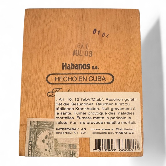 Cohiba Vintage Cigar Box with Yellow Ribbon - Picture 5 of 7